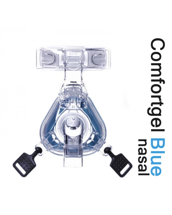 Philips Respironics ComfortGel BLUE Ρινική Μάσκα CPAP με Κεφαλοδέτη